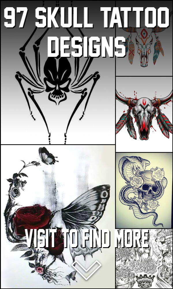 97 Skull Tattoo Designs