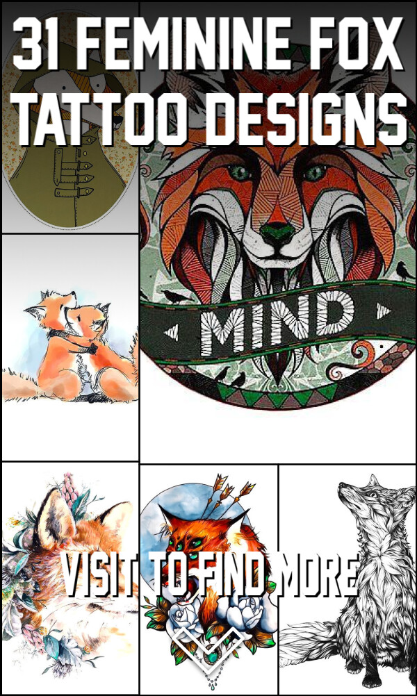 31 Feminine Fox Tattoo Designs