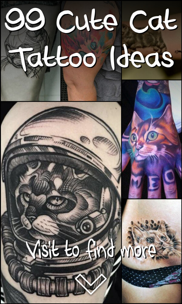 99 Cute Cat Tattoo Ideas