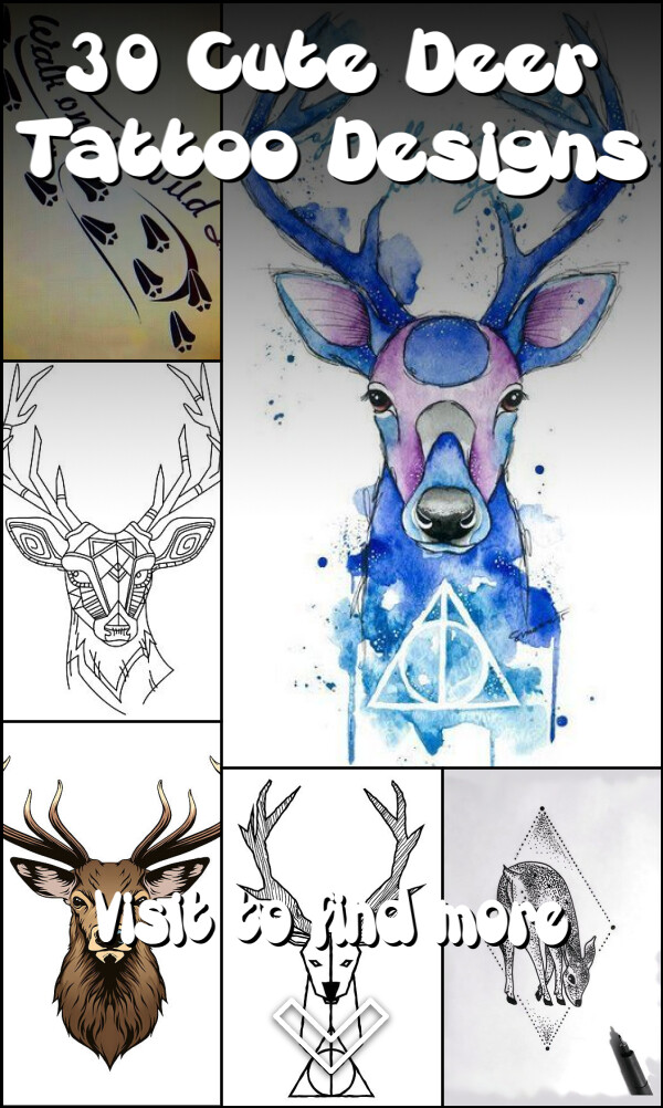 30 Cute Deer Tattoo Designs