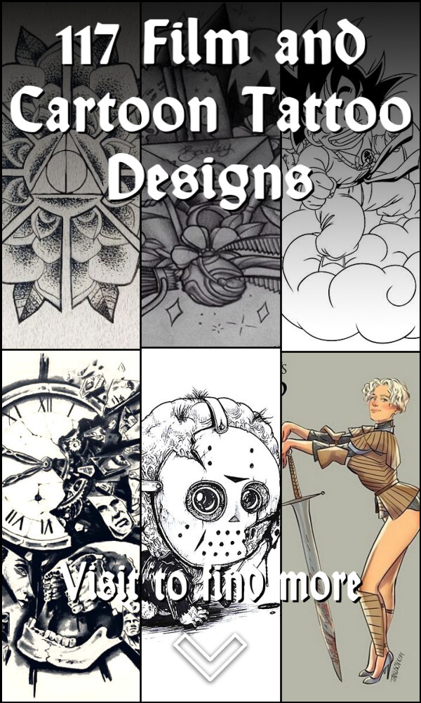 117 Film and Cartoon Tattoo Designs