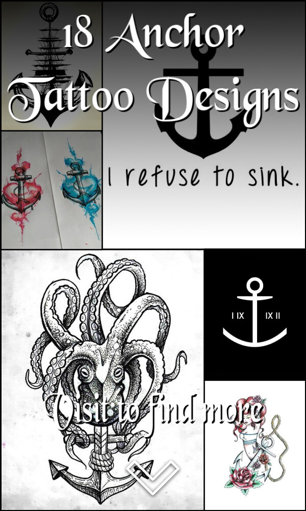 18 Anchor Tattoo Designs
