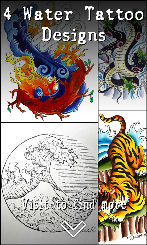 4 Water Tattoo Designs