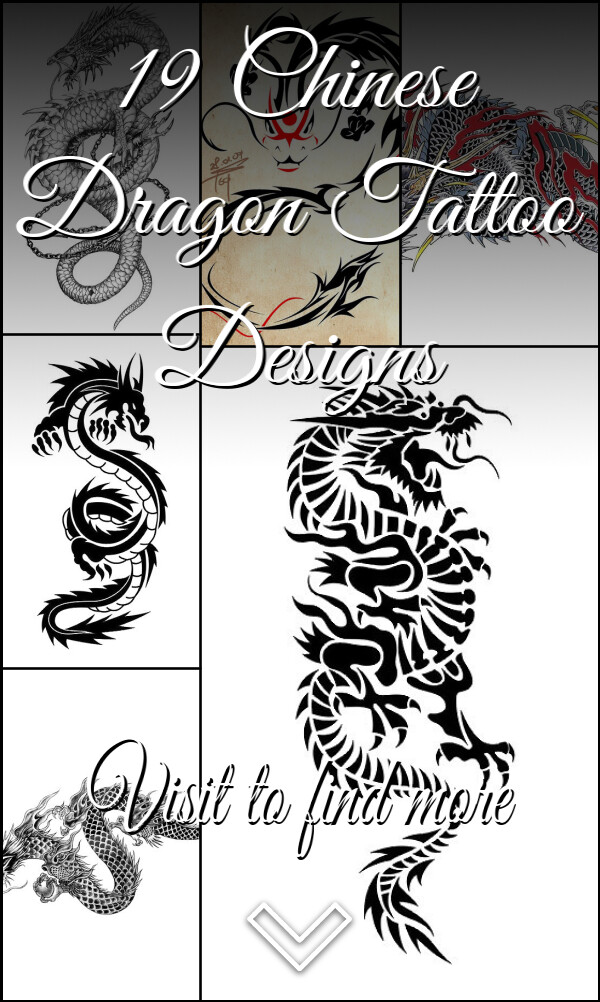19 Chinese Dragon Tattoo Designs