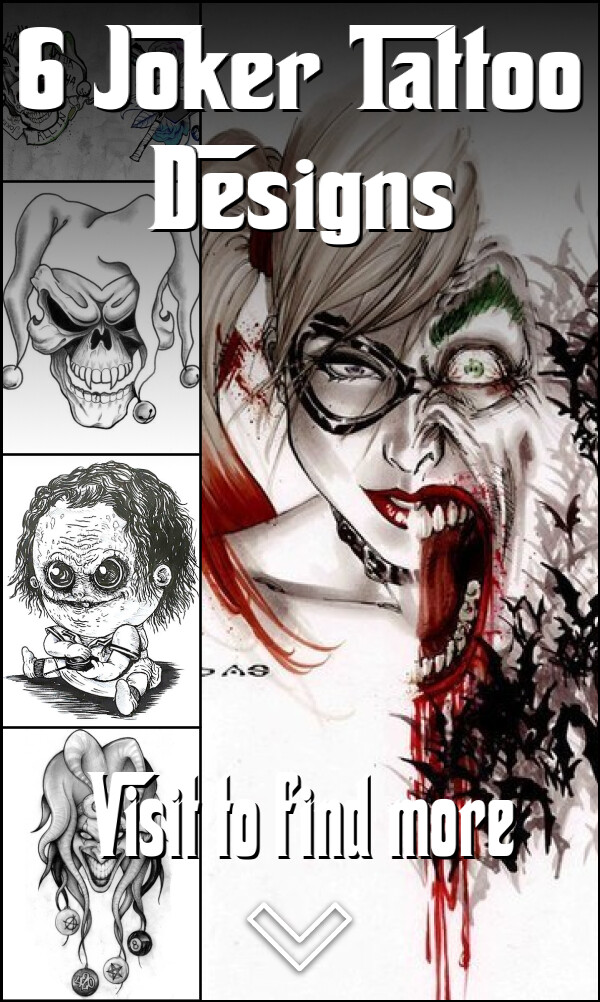 6 Joker Tattoo Designs