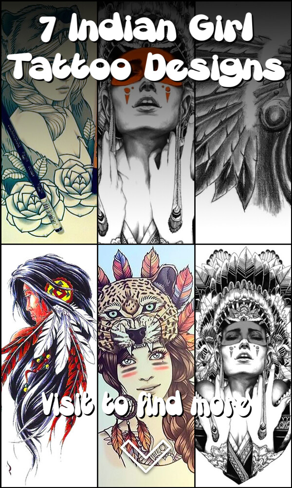 7 Indian Girl Tattoo Designs