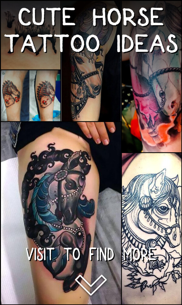 57 Cute Horse Tattoo Ideas