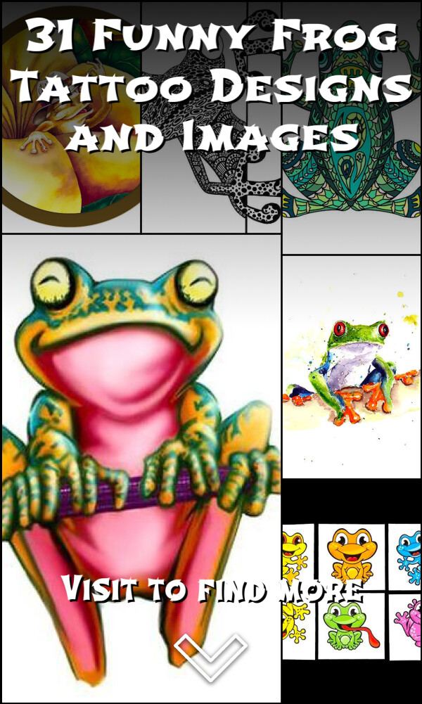 31 Funny Frog Tattoo Designs and Images