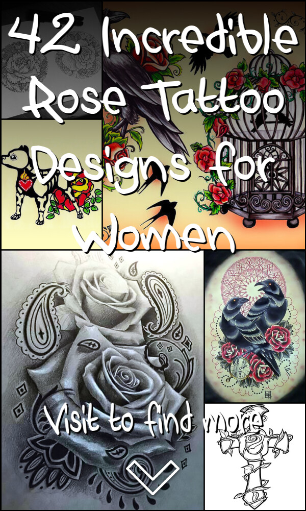 42 Incredible Rose Tattoo Designs for Women