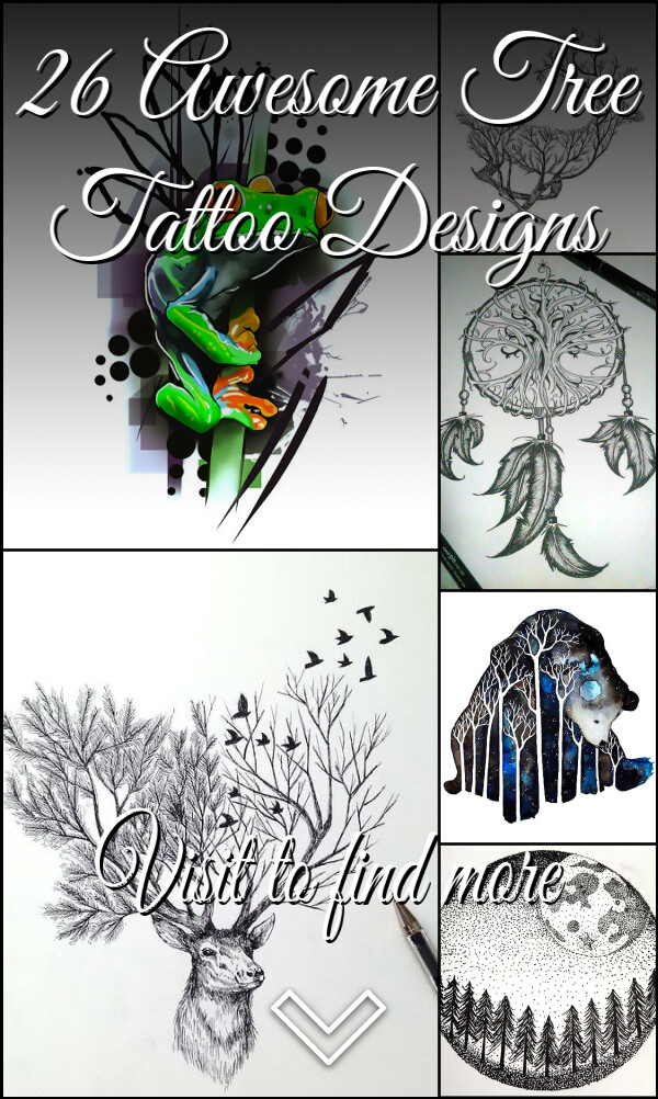 26 Awesome Tree Tattoo Designs