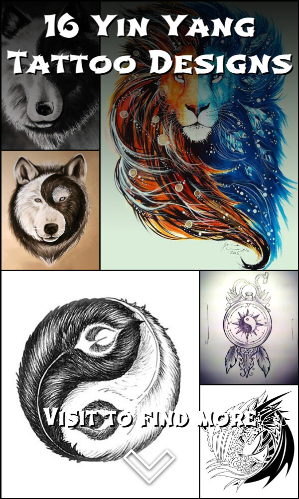 16 Yin Yang Tattoo Designs