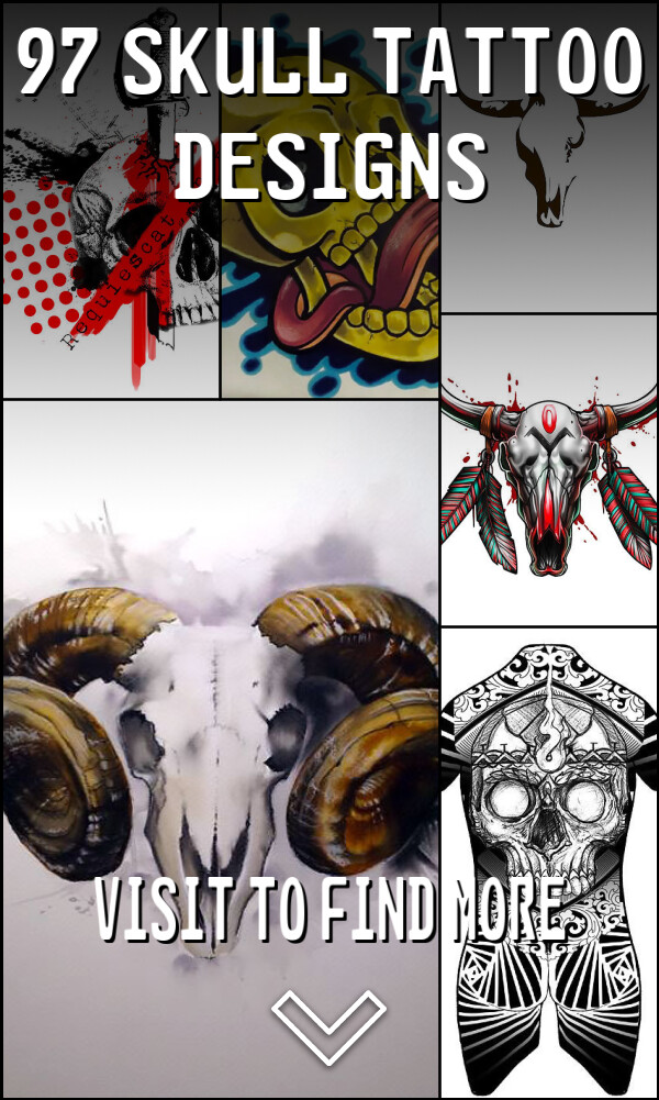 97 Skull Tattoo Designs