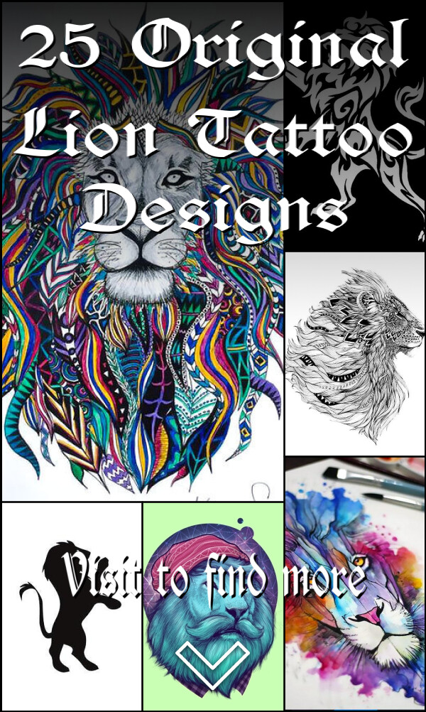 25 Original Lion Tattoo Designs