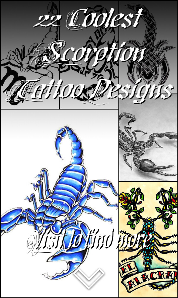 22 Coolest Scorption Tattoo Designs