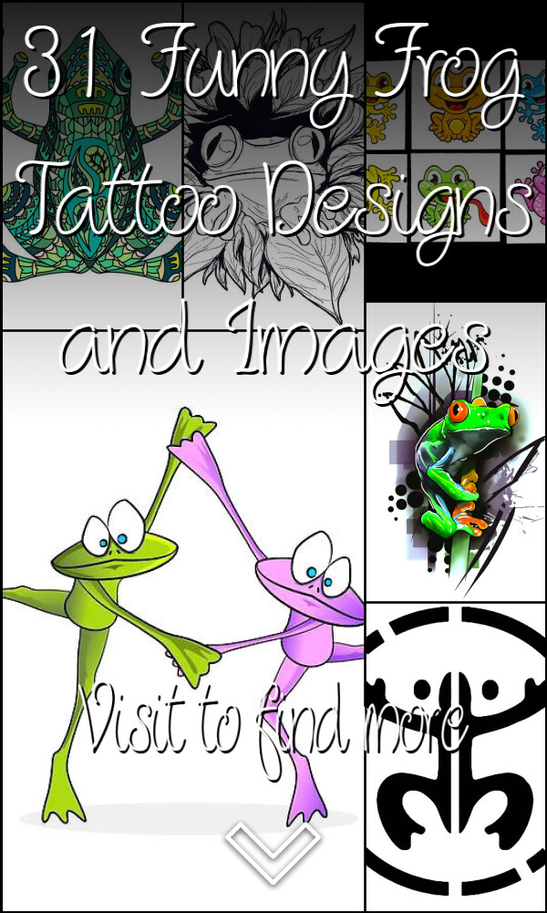 31 Funny Frog Tattoo Designs and Images