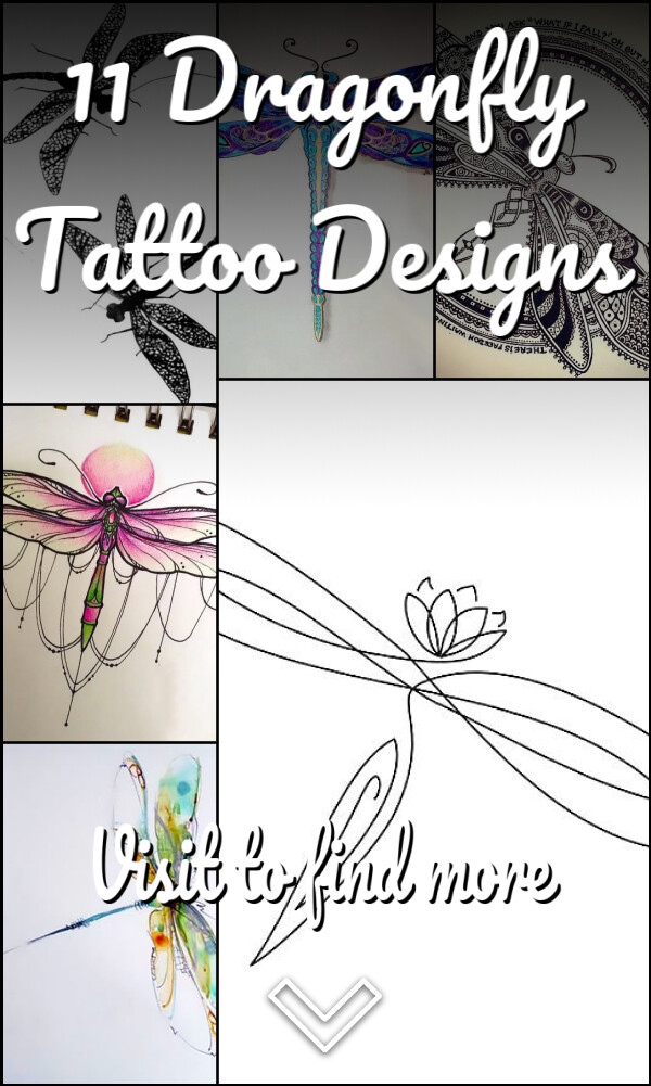 11 Dragonfly Tattoo Designs