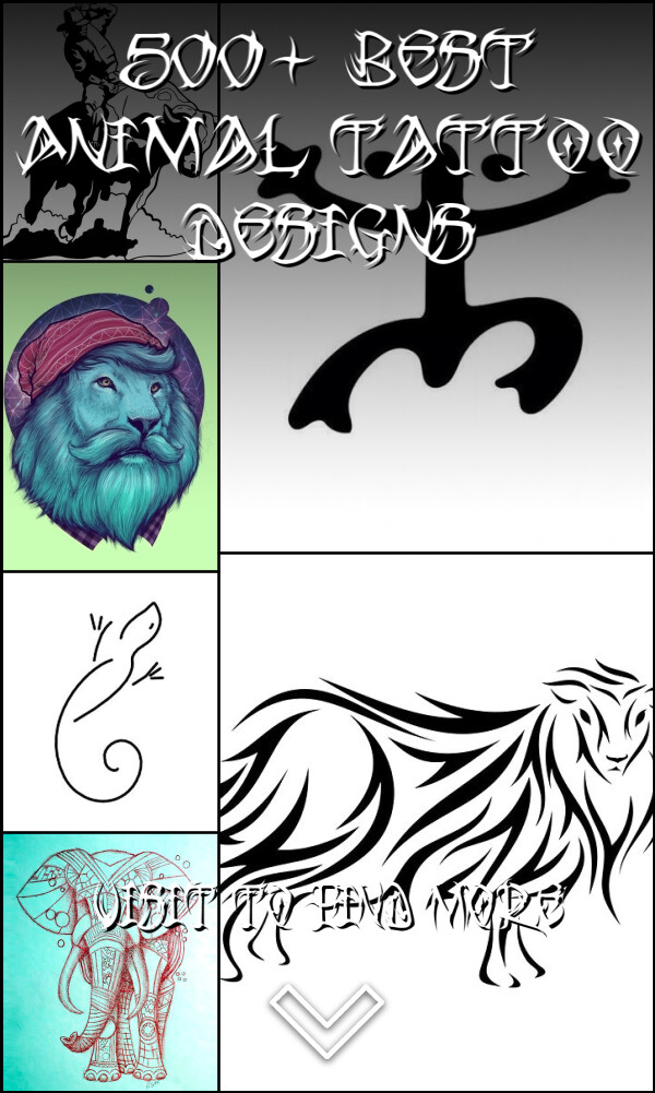 500+ Best Animal Tattoo Designs