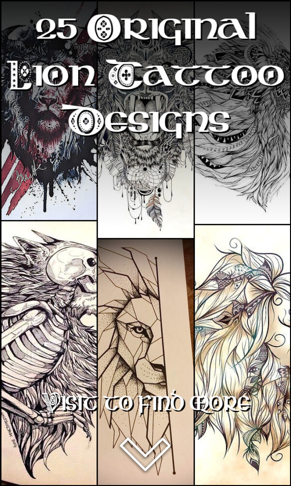 25 Original Lion Tattoo Designs