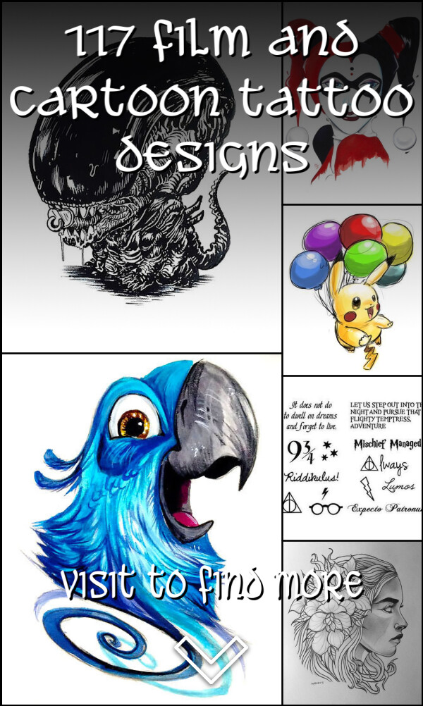 117 Film and Cartoon Tattoo Designs