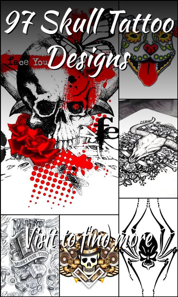 97 Skull Tattoo Designs