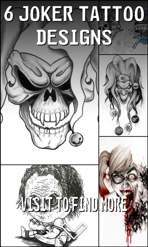 6 Joker Tattoo Designs