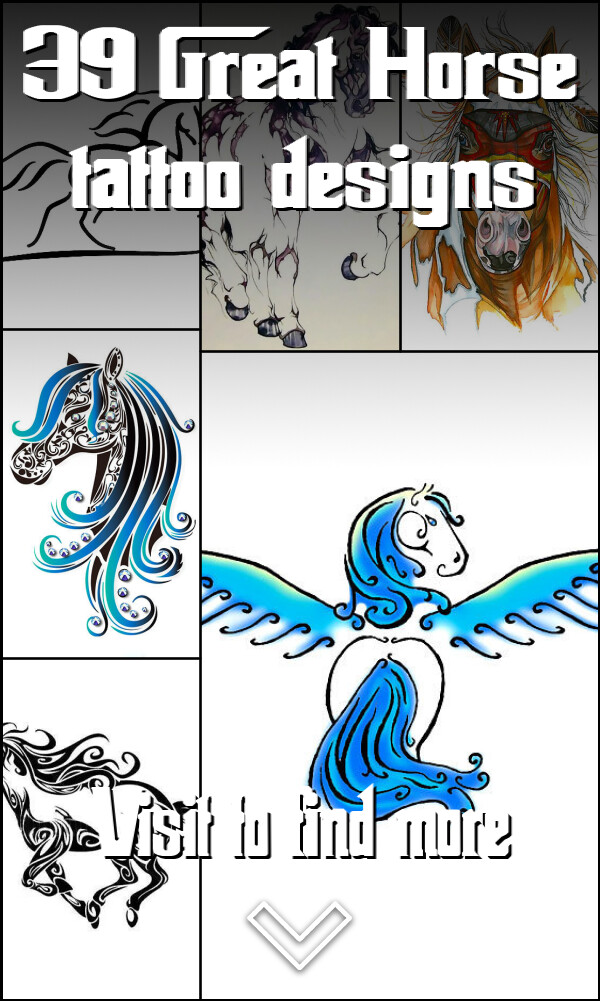 39 Great Horse tattoo designs