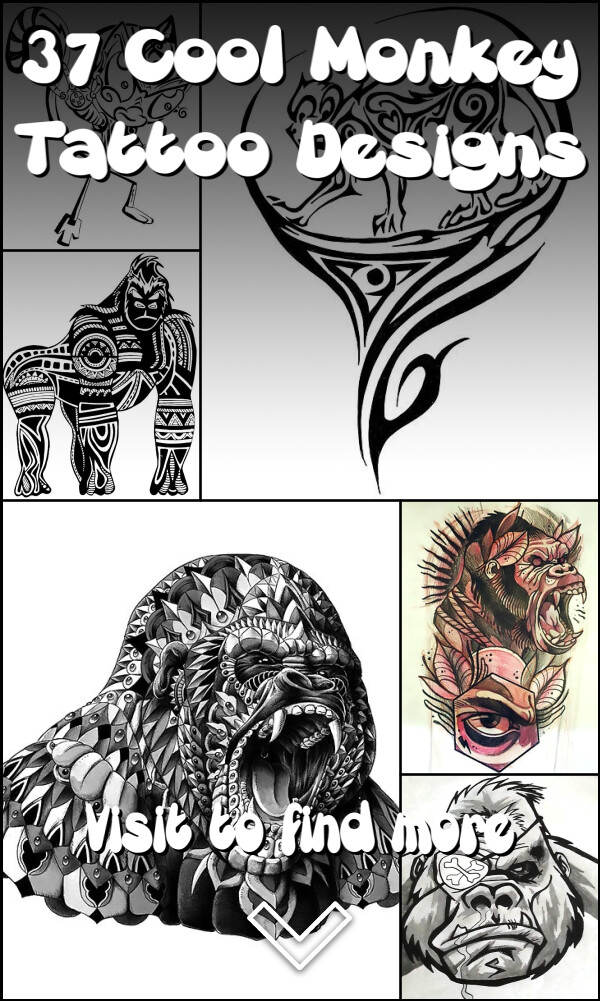 37 Cool Monkey Tattoo Designs