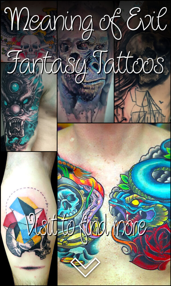 Meaning of Evil Fantasy Tattoos