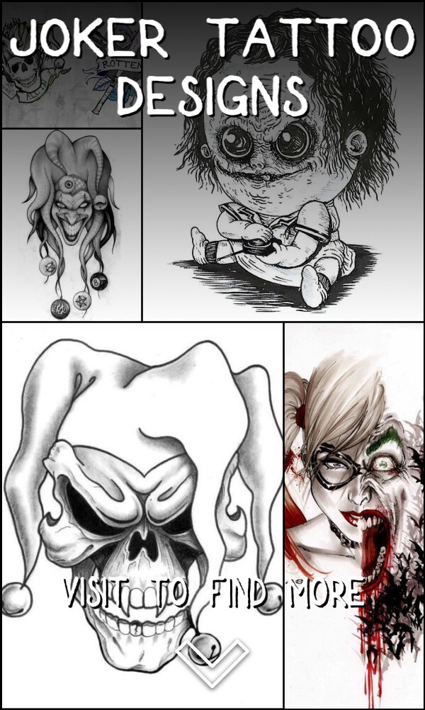 6 Joker Tattoo Designs