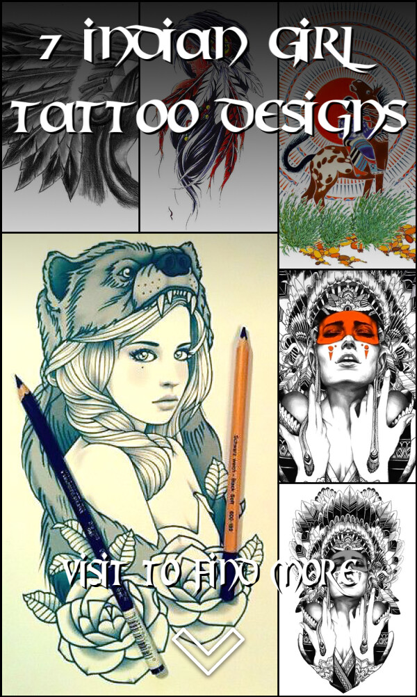 7 Indian Girl Tattoo Designs