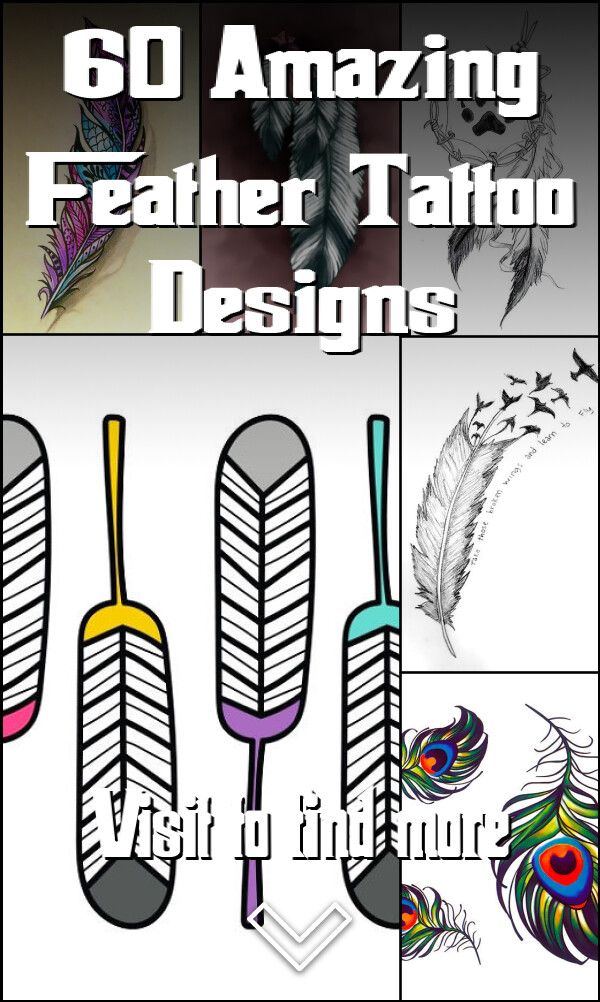 60 Amazing Feather Tattoo Designs