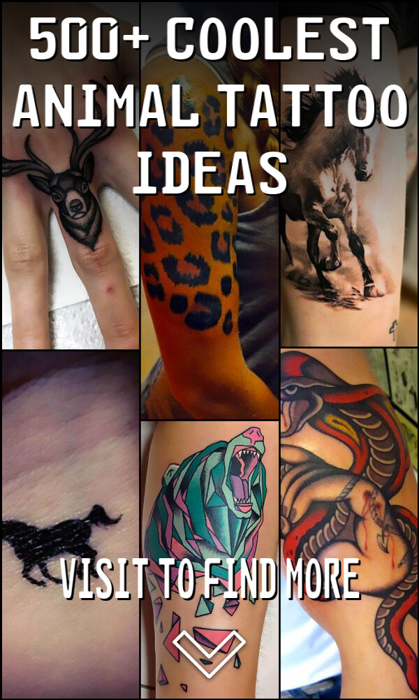 500+ Coolest Animal Tattoo Ideas