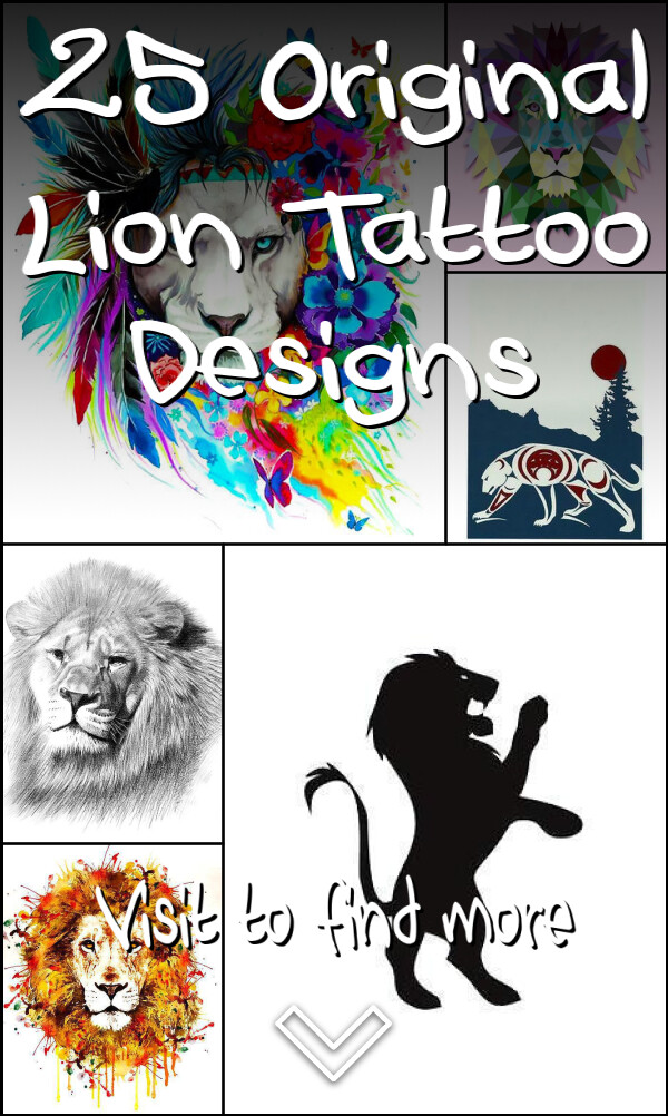 25 Original Lion Tattoo Designs