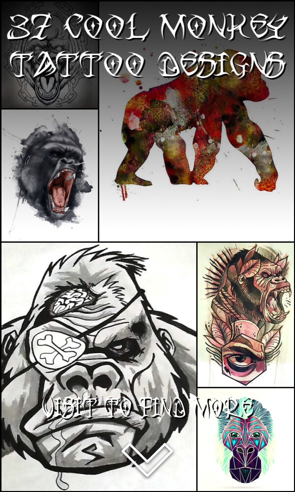 37 Cool Monkey Tattoo Designs