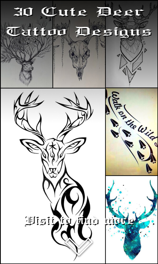 30 Cute Deer Tattoo Designs