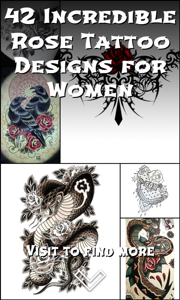 42 Incredible Rose Tattoo Designs for Women