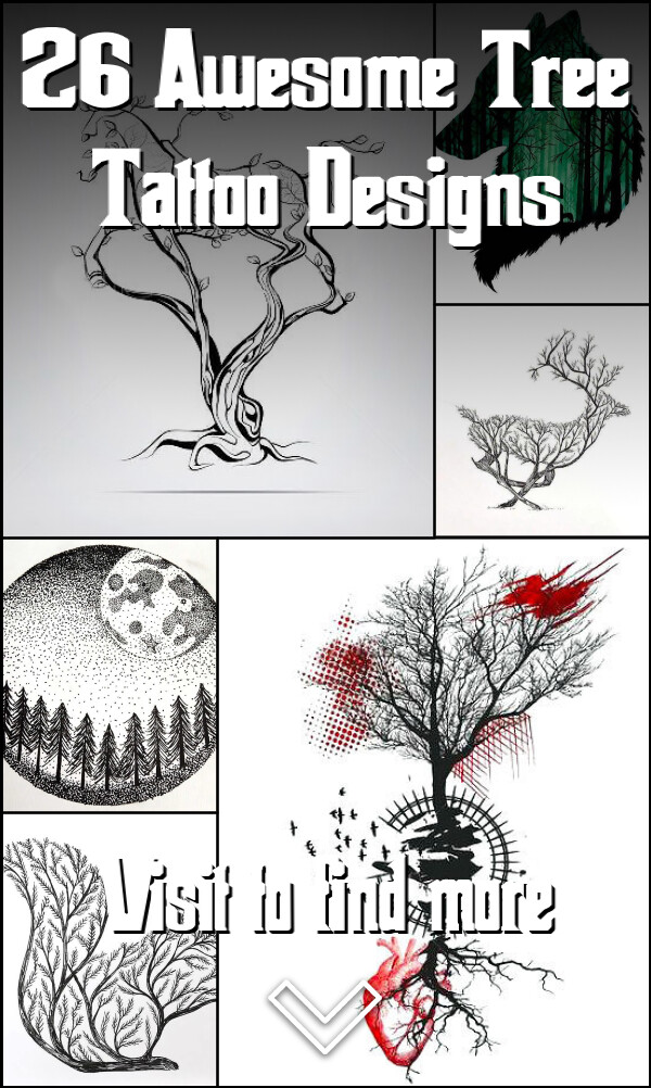 26 Awesome Tree Tattoo Designs