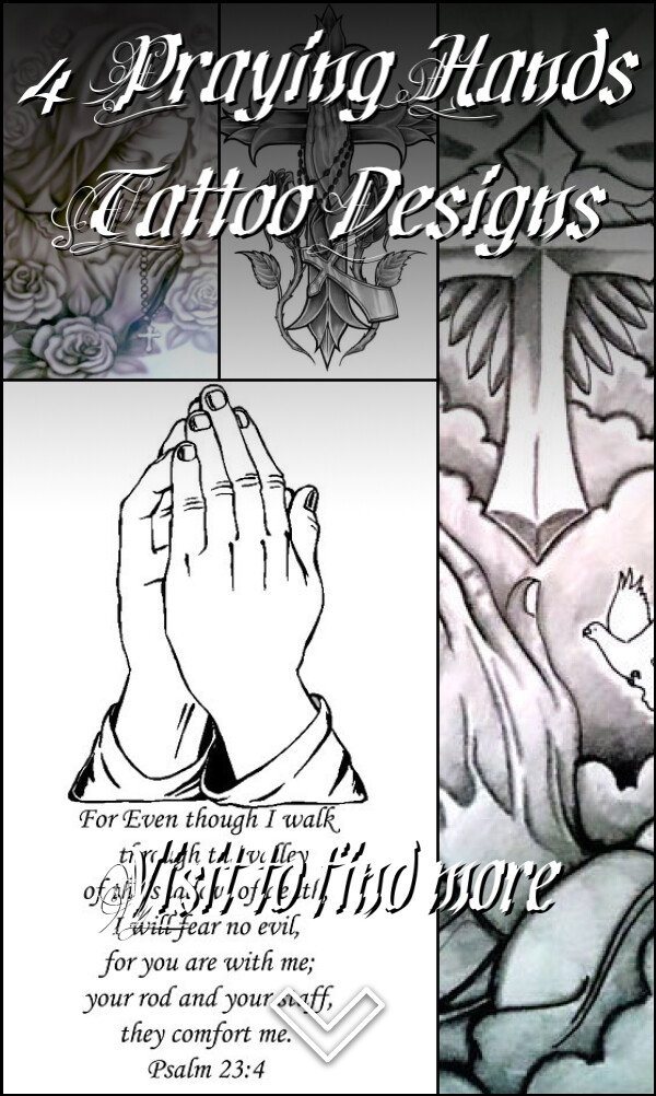 4 Praying Hands Tattoo Designs