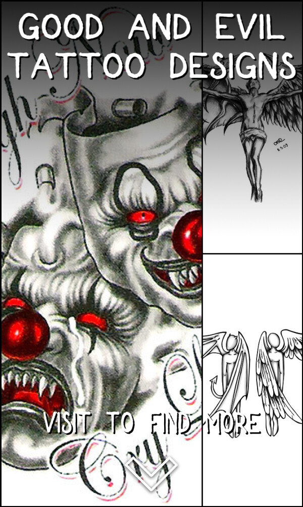 4 Good and Evil Tattoo Designs