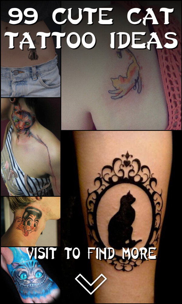 99 Cute Cat Tattoo Ideas