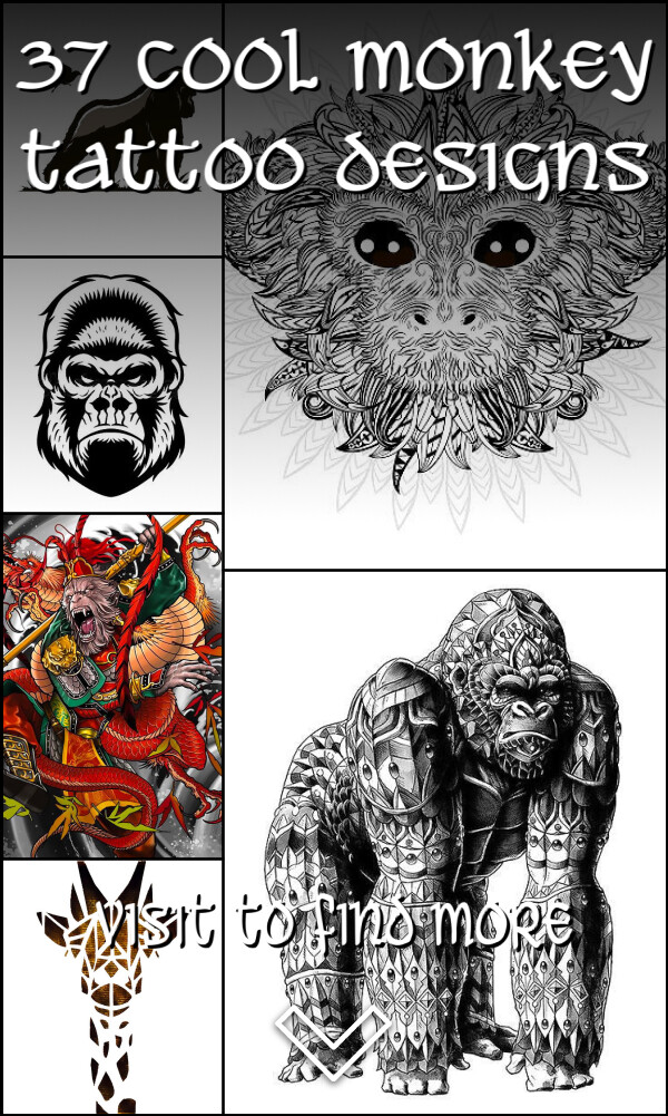 37 Cool Monkey Tattoo Designs