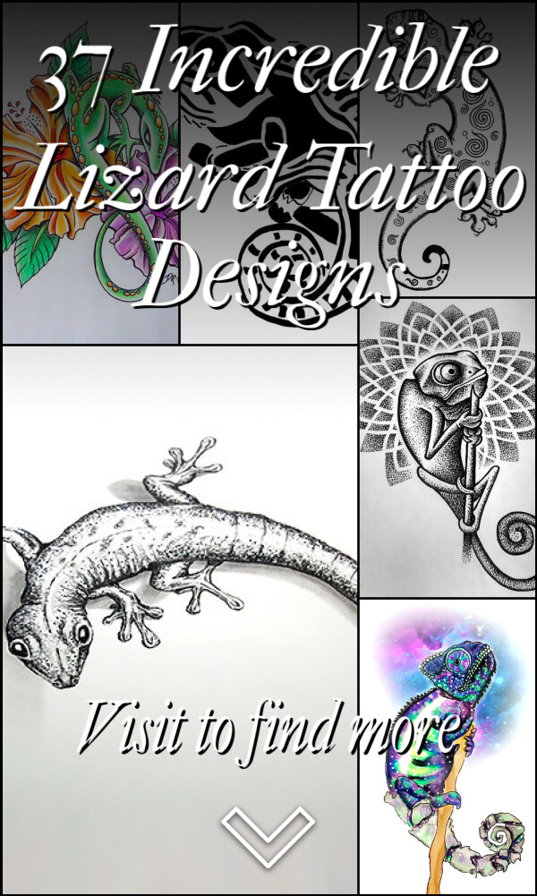 37 Incredible Lizard Tattoo Designs
