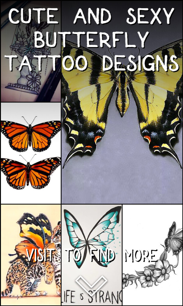 Cute and Sexy Butterfly Tattoo Designs