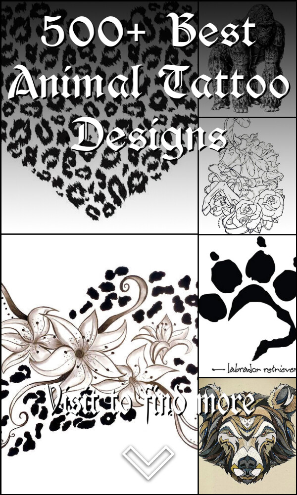 500+ Best Animal Tattoo Designs