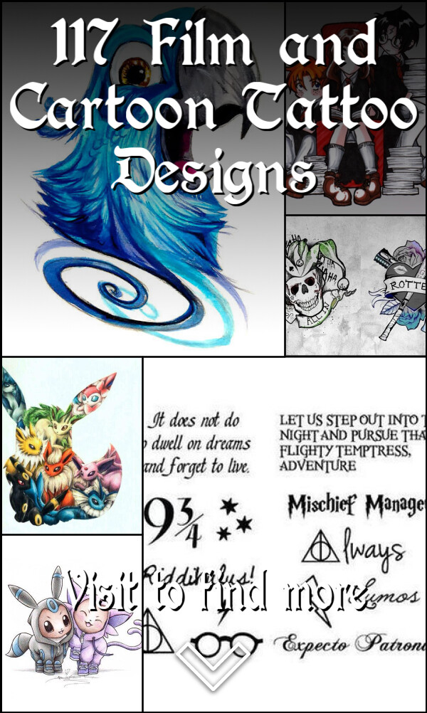 117 Film and Cartoon Tattoo Designs