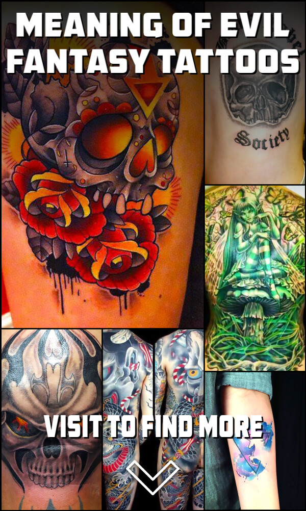 Meaning of Evil Fantasy Tattoos