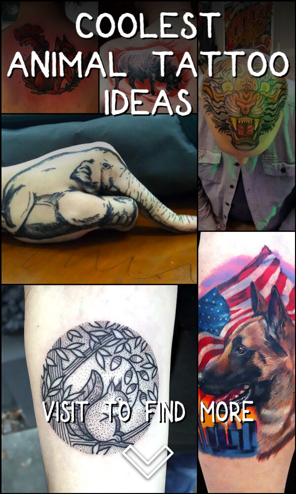 500+ Coolest Animal Tattoo Ideas
