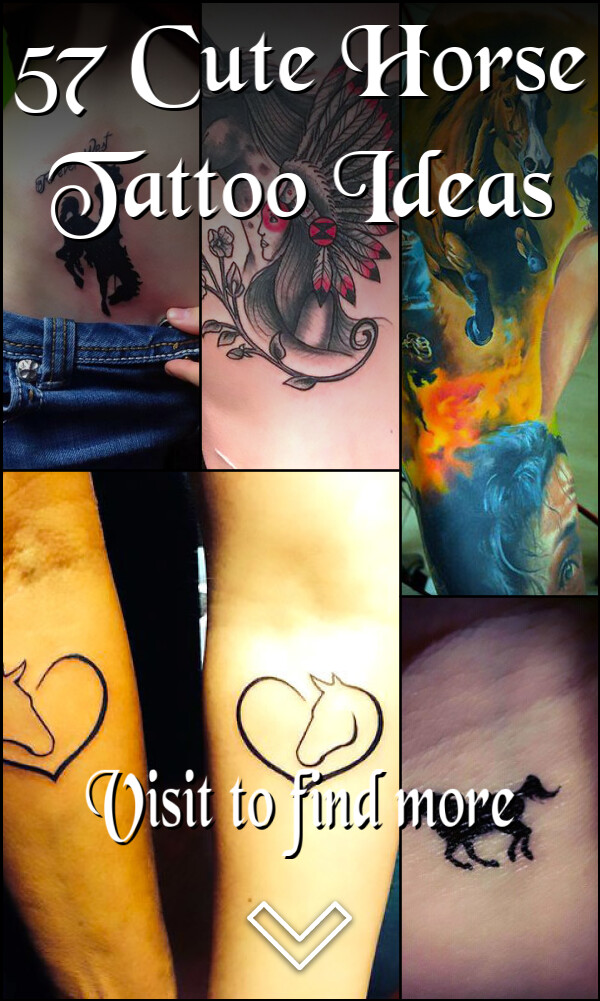 57 Cute Horse Tattoo Ideas