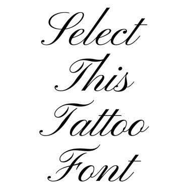 Cursive Tattoo Fonts Generator