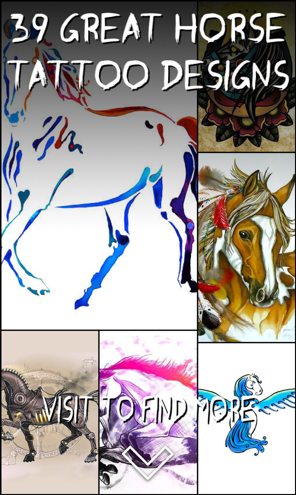 39 Great Horse tattoo designs